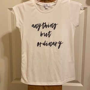 White boutique brand “Peyton Bre” tshirt, youth 10
